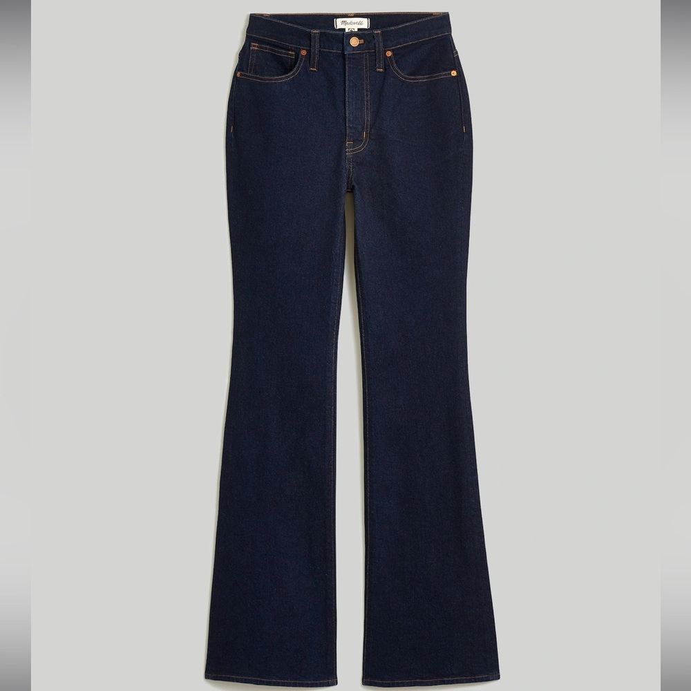 NWT Madewell Skinny Flare Jeans in Rinse Wash